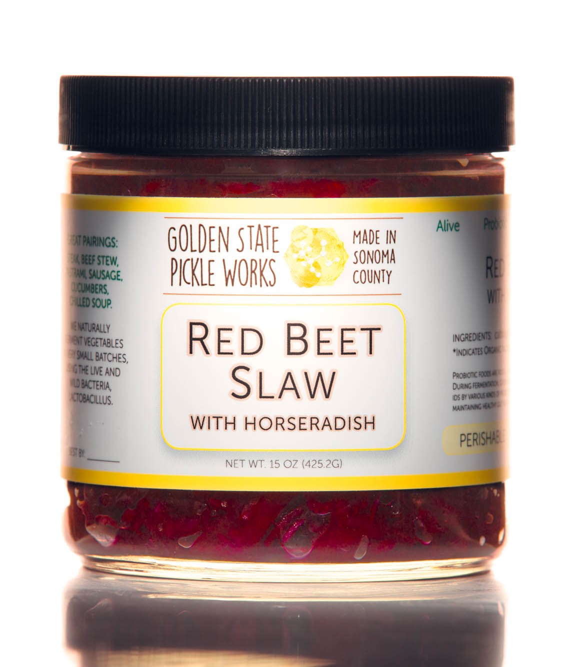 Red Beet Slaw with Horseradish
